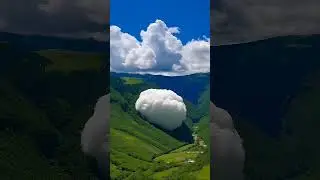 Did this cloud fall on the hillside and fall behind ? 🤍