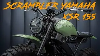 Scrambler Yamaha XSR 155 | Custom Exhaust by K-speed