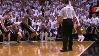 ray allen travelled?? game 6 2013 NBA Finals