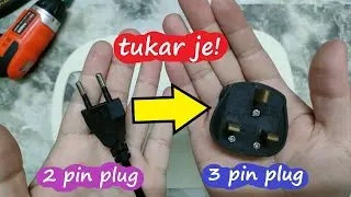 How to convert a European plug to a UK plug | two pin plug to three pin plug