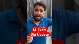 IA Exam Big Update #shorts #iaexam