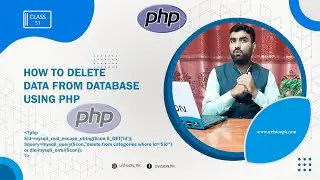 How to Delete Data In Database Using Mysqli PHP, Class 50 | Backend Development