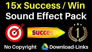 15x SUCCESS / WIN SOUND EFFECT PACK (Google Download) - No Copyright