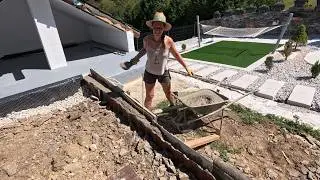 I'm Building New PORCH on my Property - soaked in sweat