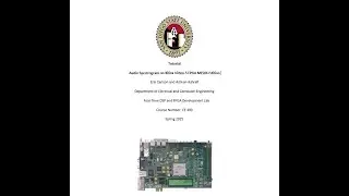Audio Spectrogram on Xilinx Virtex 5 FPGA Tutorial