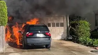 Car Fire Extends To Garage In Malverne