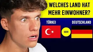 Welches LAND hat mehr EINWOHNER ❓😱