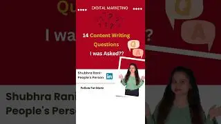 Content Writing Interview Questions and Answers I 