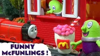 Funny Funlings McDonalds Stories with Thomas and Friends Trains