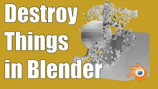 Destruction Effect in Blender using Geometry Nodes and Simulation Nodes