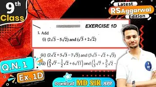 Rs Aggarwal Class 9 Chapter 1 | Exercise 1D Question number 1 | Number System | Md Sir Class 9