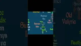 ASOIAF - Game of Thrones: Map of the Known World 