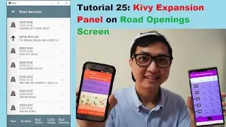 Kivy Mobile App #25 | Kivy Expansion Panel to show Road Opening
