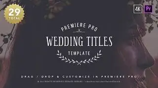 Wedding Titles Premiere Pro template