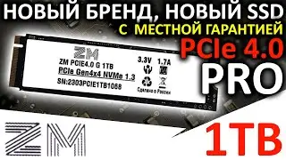 ТОПовый накопитель от нового бренда - SSD ZM PCIe 4.0 G 1TB