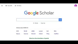 Google Scholar: Advanced Search