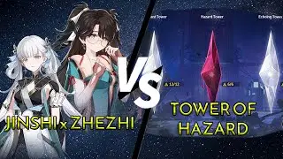 Best Sub DPS/Support for Jinshi? | Zhezhi gameplay showcase | Tower of Hazard | Wuthering Waves