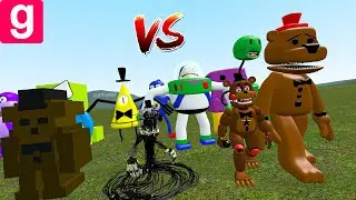 3D NEXTBOTS VS FIVE NIGHTS AT FREDDY - Garry's Mod Sandbox