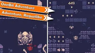 OneBit Adventure (Roguelike) - Gameplay 🦝 | Turn-based roguelike RPG [10/2022]