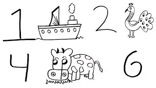 How to Draw Anything from Numbers | Easy 9 Drawing from number for kids | easy drawing for kids