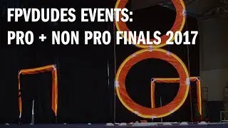 FPV racing event in Russia. Final race in 2017. Luminous track, indoor race