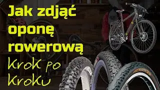 How to remove a bicycle tire - removing the tire from the wheel rim