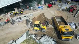 Dworzec PKP - Olsztyn Główny ( Budowa ) 19.07.2024. 4K dji mini 3 pro