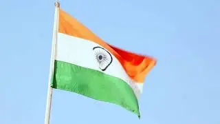 India flag waving in the sky [ 26 JANUARY SPECIAL]
