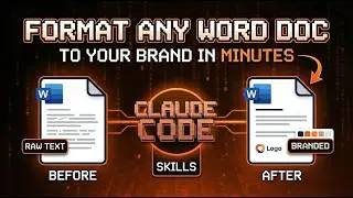 Format Any Word Document to Your Brand in 2 Minutes (Claude AI Tutorial)
