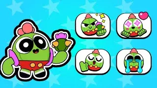 Toon Spike All Animated Pins | 2024 | Brawl Stars