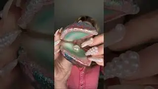 pearl mascara and lipstick asmr 🤍🐚✨ 