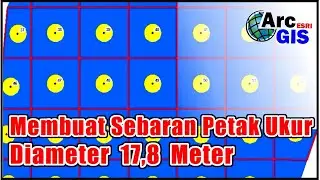 Cara Membuat Peta Plot Petak Ukur Lingkaran untuk kegiatan Sampling menggunakan Arcgis