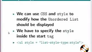 Lists in HTML - English