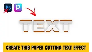 paper cutting text effect || text effect || @masterofgraphics0007