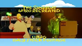 The Simpsons intro recreated using ONLY stock footage.