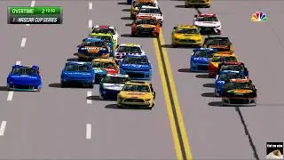 NASCAR at Talladega but there's no yellow line rule