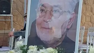 عزاء الفنان حسن يوسف بحضور النجوم وزوجته شمس البارودي