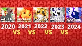 Lunar New Year Event Comparison (2020 vs 2021 vs 2022 vs 2023 vs 2024) | Roblox Adopt Me!