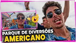 VEJA COMO É UM PARQUE DE DIVERSÕES AMERICANO NO MEIO DE UMA FEIRINHA DE RUA