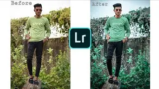 Lightroom Mobile GREEN AND BLACK Tone Photo Editing Tutorial