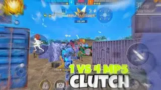 1 Vs 4 Clutch In AWM 😱 With New Video📱 Garena Free Fire !?