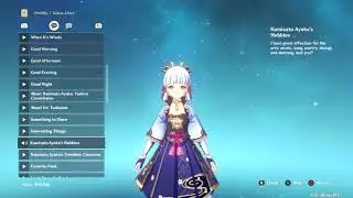 GENSHIN IMPACT - Ayaka Kamisato All Japanese Voice Lines (Saori Hayami)