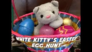 White Kitty's Easter Egg Hunt