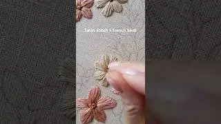 Basic flower embroidery #embroidery #handembroidery #handmade #stitch #art #craft #flowers #needle