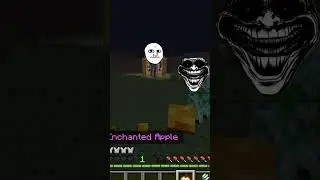 scary monster vs creeper #minecraft #trollface