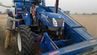Mini harvester New Holland tractor 6010 model