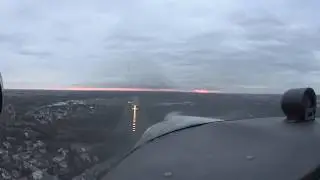 Вечерний полет по кругу в Лодзи (Польша) / Lodz (EPLL) Touch and go (20.09.19)