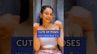 ~ Cute Teddy Poses💜🙈@NittuFashionSeries #shorts #howtopose #posing #poses #forgirl #teddy #pose