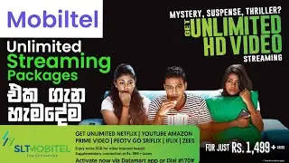 SLT Mobitel Unlimited Streaming Package Sinhala