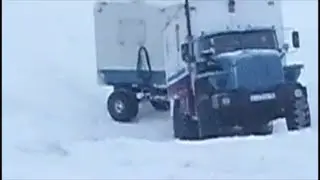 Зимник на Ямале. Северные дороги России.
